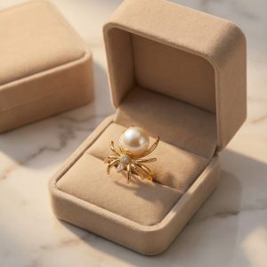 Anillo Araña Perla