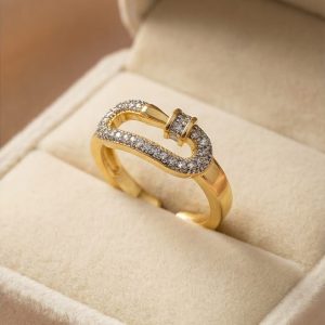 Anillo Eslabón Brillante